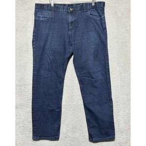 Dearborn Jeans Mens 40x28 Black Straight USA Made Chicago Dark Wash Denim Pants